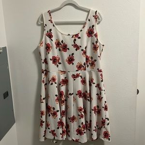 Pink floral dress